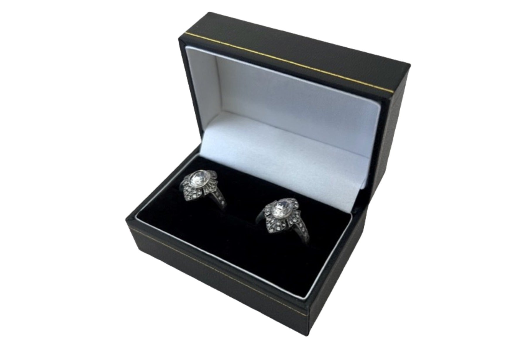Double Ring Jewellery Box - Premier