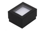 Ring Jewellery C-Thru Lid Black Closed Box - Crystal - CR1 - Finer Packaging Ltd
