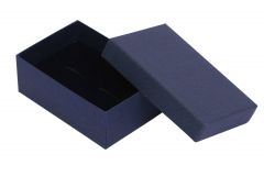 finer packaging Blue Diplomat Cufflink Box with open lid