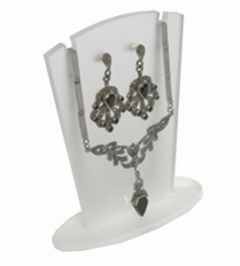 Earring/Necklace Set Display - Clear