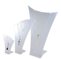 Necklace Display Set of 3 - Clear