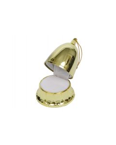 Novelty Bell Shaped Ring Box - Gold