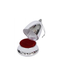 Novelty Bell Shaped Ring Box - Silver